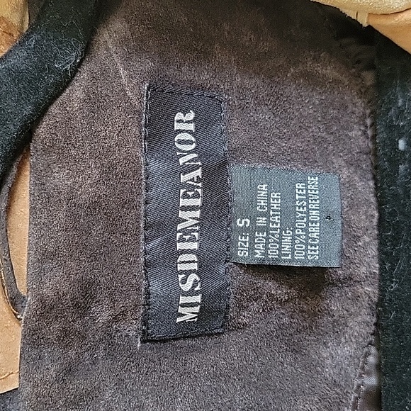 Small Leather/Suede peacoat - Picture 2 of 3